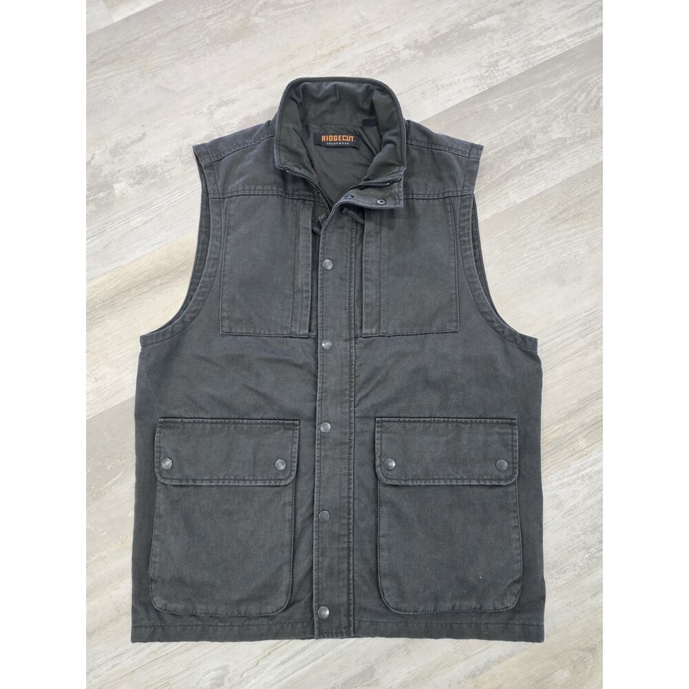 Ridgecut Toughwear Men’s Heritage Utility Vest - Grey - Size Medium - EUC